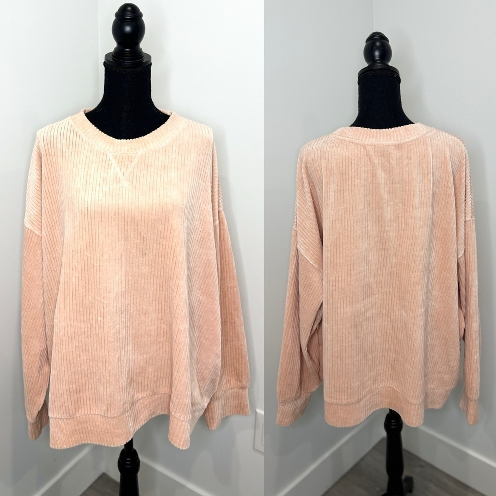 H&M Cream Women’s Long Sleeve Textured Sweater